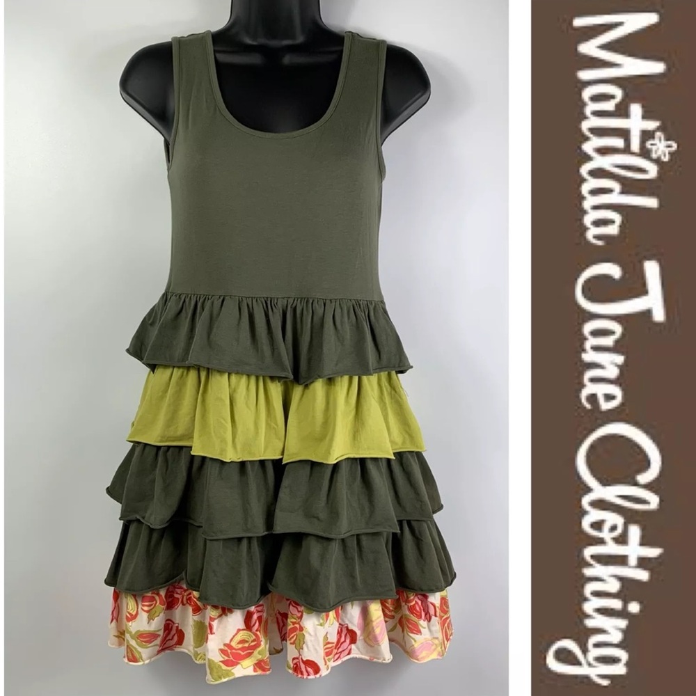 Matilda Jane Serendipity Collection XANADU Tank Tunic Ruffle Dress Size Medium
